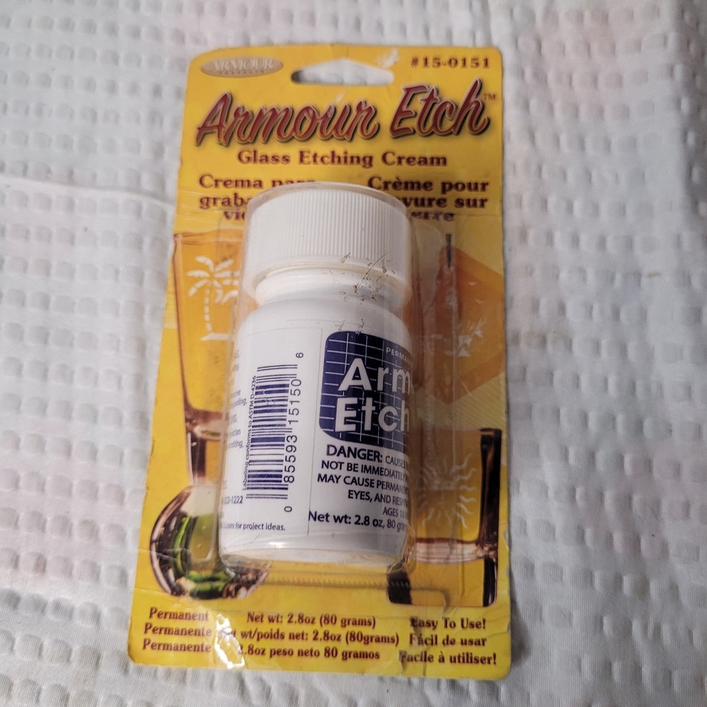 Armour Etch Glass Etching Cream 2.8 oz 80g Permanent DIY Craft 15-0151 New